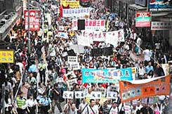 Mass protest of 20,000 in China