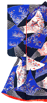 Kimono with Fan motif